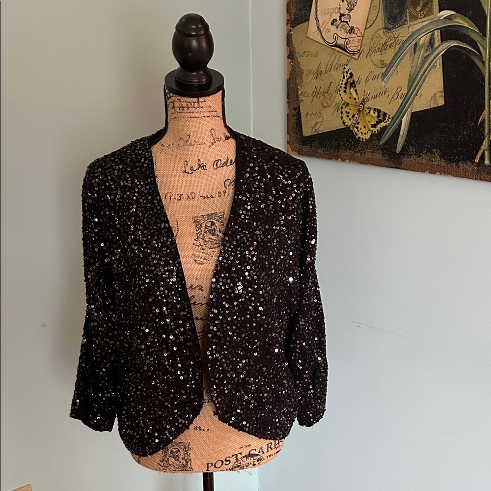 Eileen Fisher Sparkling Black Blazer
